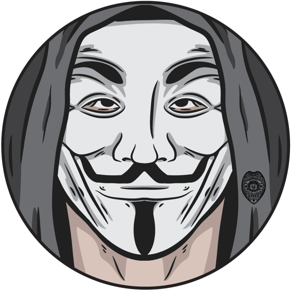 Guy Fawkes Mask Graphic PNG