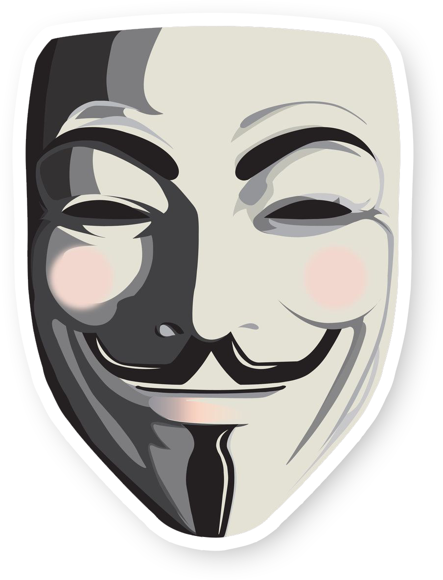 Guy Fawkes Mask Icon PNG