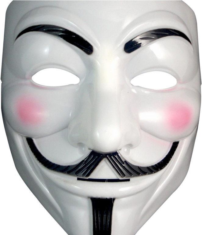 Guy Fawkes Mask Iconic Design PNG