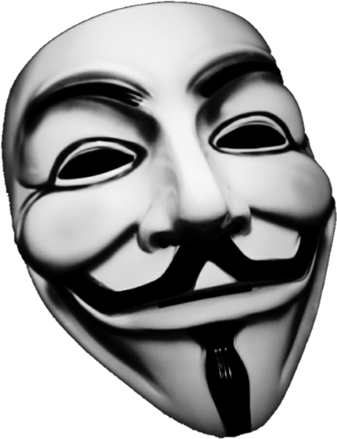 Guy Fawkes Mask Iconic Symbol PNG