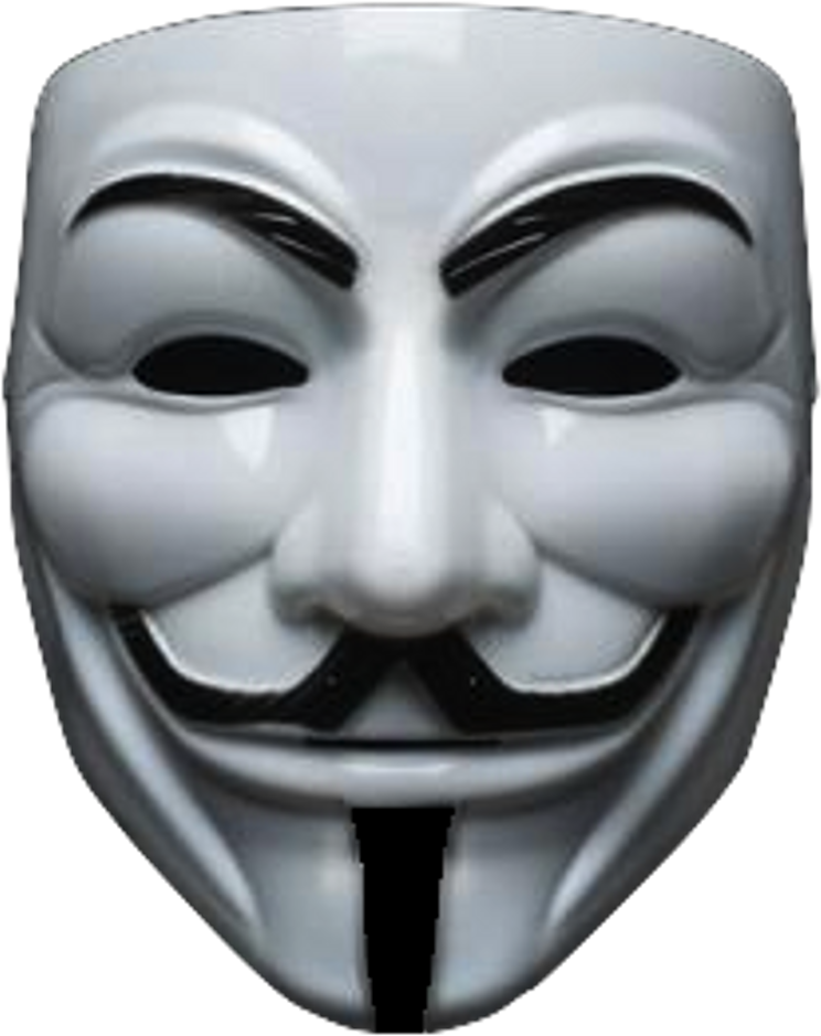 Guy Fawkes Mask Iconic Symbol PNG