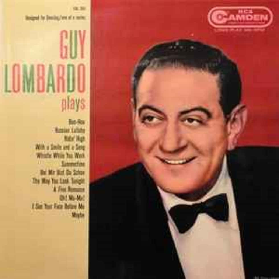 Guy Lombardo Play Vintage Vinyl Wallpaper