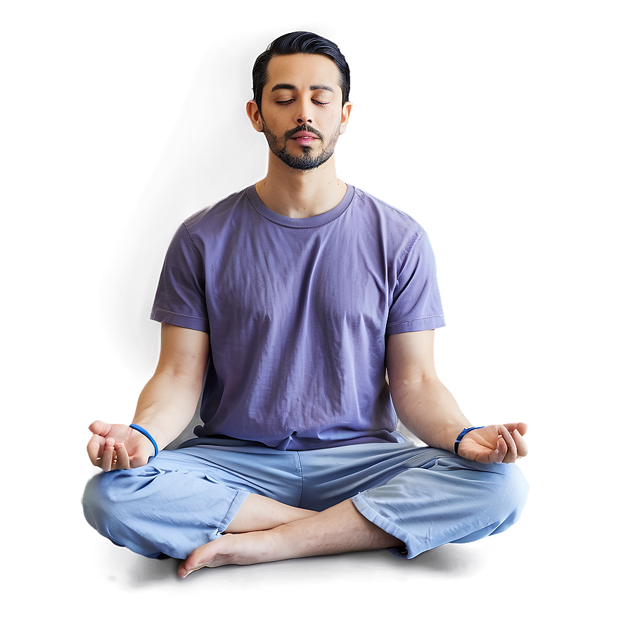 Download Guy Meditating Png 68 | Wallpapers.com