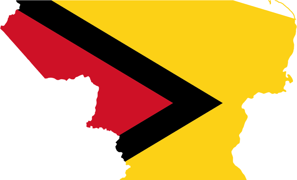 Guyana Flag Map PNG