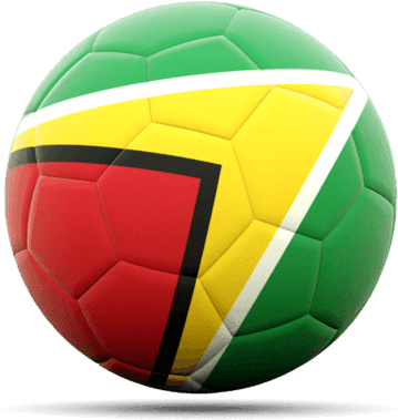 Guyana Flag Soccer Ball PNG