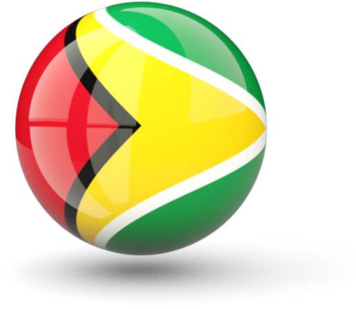 Guyana Flag Sphere Graphic PNG