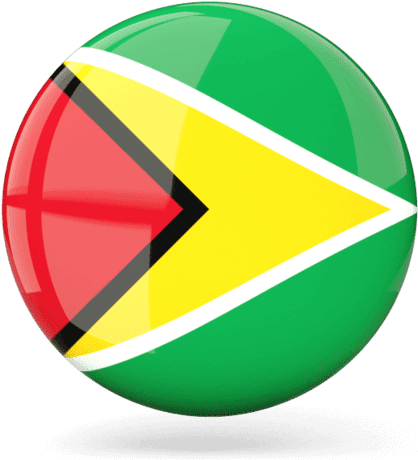 Guyana Flag Sphere Graphic PNG