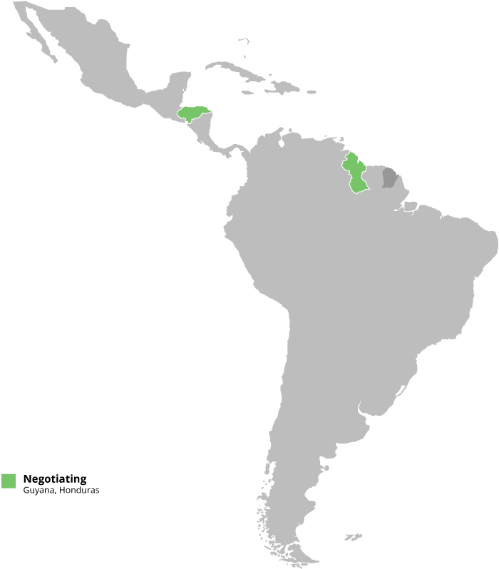 Guyana Honduras Negotiations Map PNG