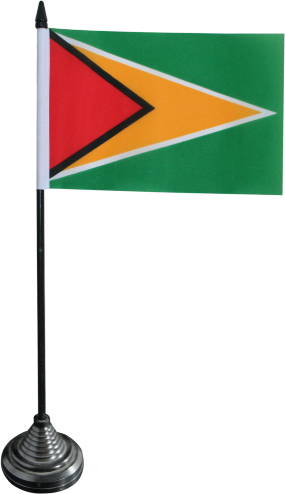 Guyana National Flag Desk Display PNG