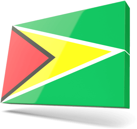 Guyana National Flag Graphic PNG
