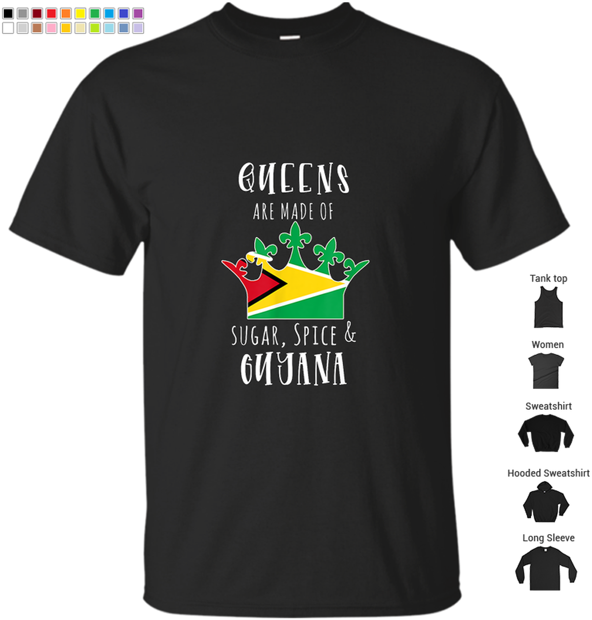 Guyana Pride T Shirt Design PNG