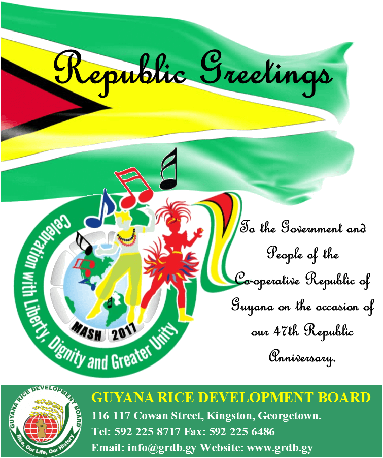 Download Guyana Republic Anniversary Greeting Poster | Wallpapers.com