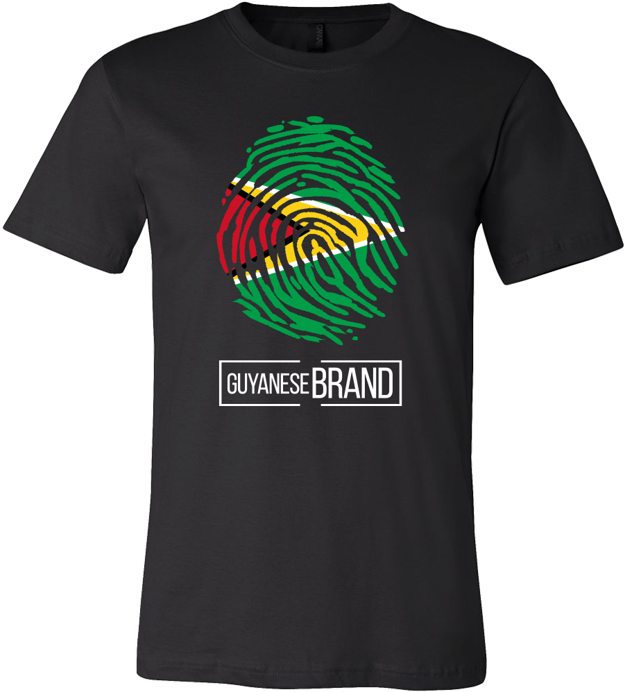 Guyanese Brand Fingerprint T Shirt Design PNG
