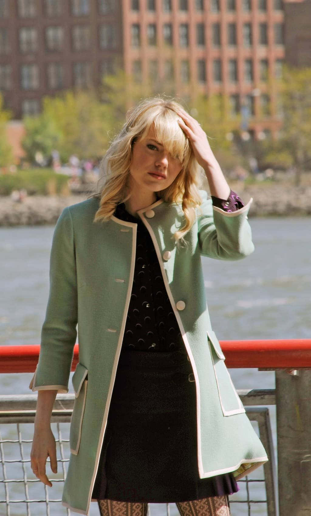 Gwen Stacy, a beloved character from the Spider-Man universe Wallpaper