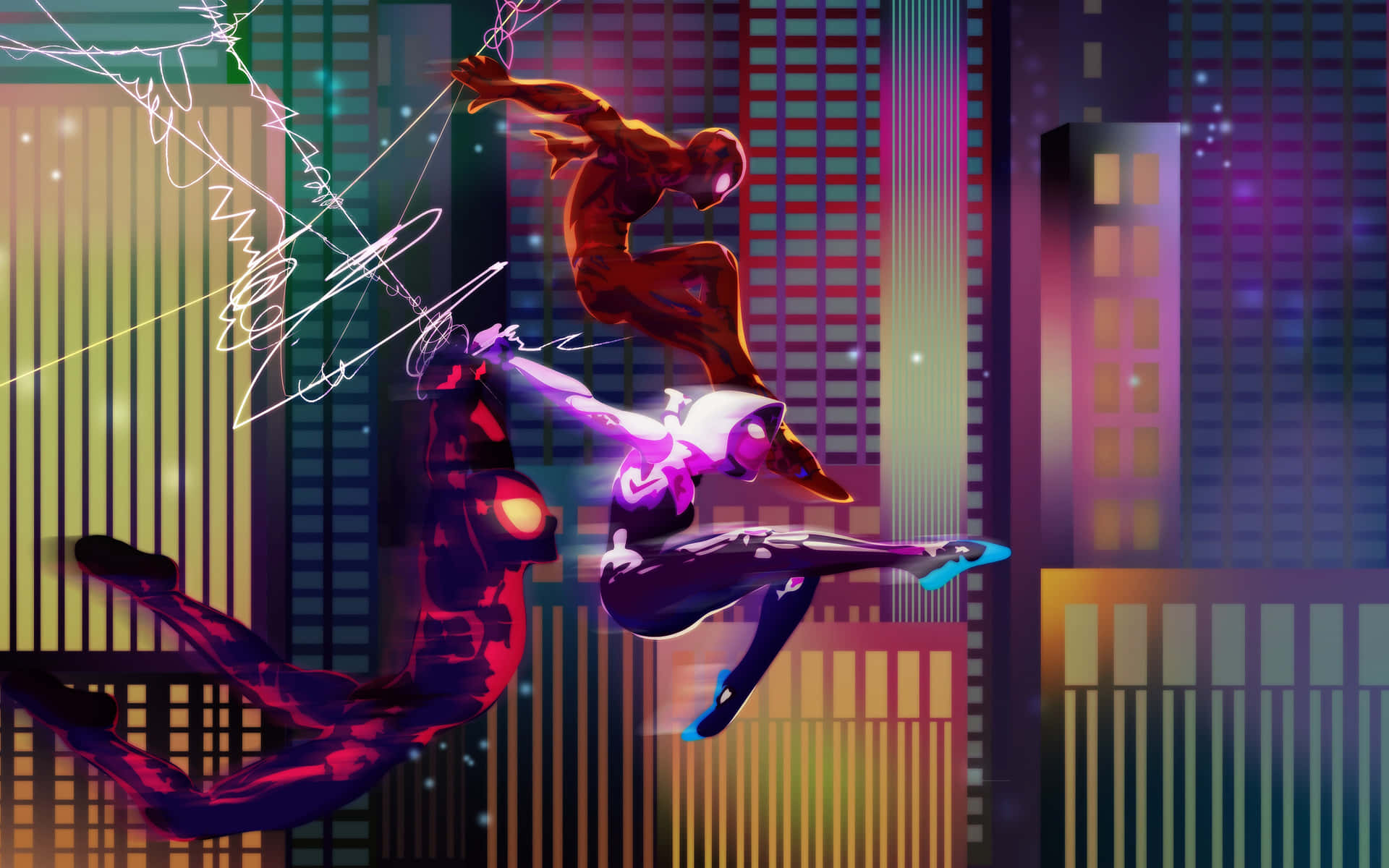 Gwen Stacy in Action Wallpaper