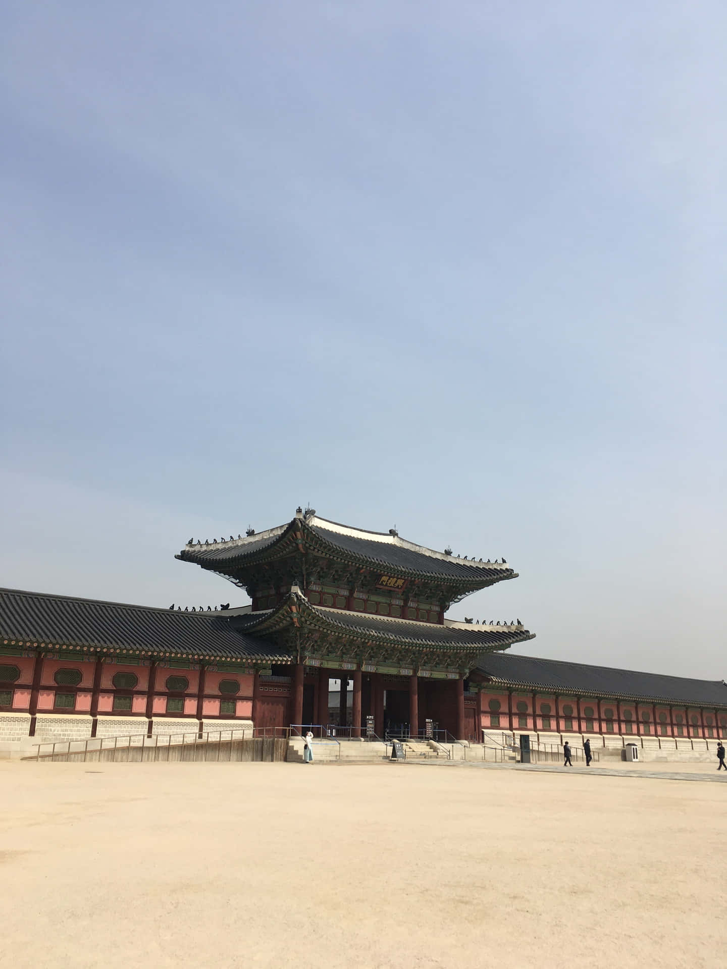 Gyeongbokgung Palace Vintage Side View Photo Picture