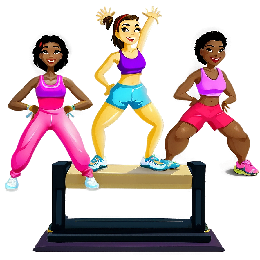 Download Gym Aerobics Class Png Dlf | Wallpapers.com