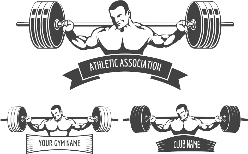 Gym Logo Weightlifting Athletic Association PNG