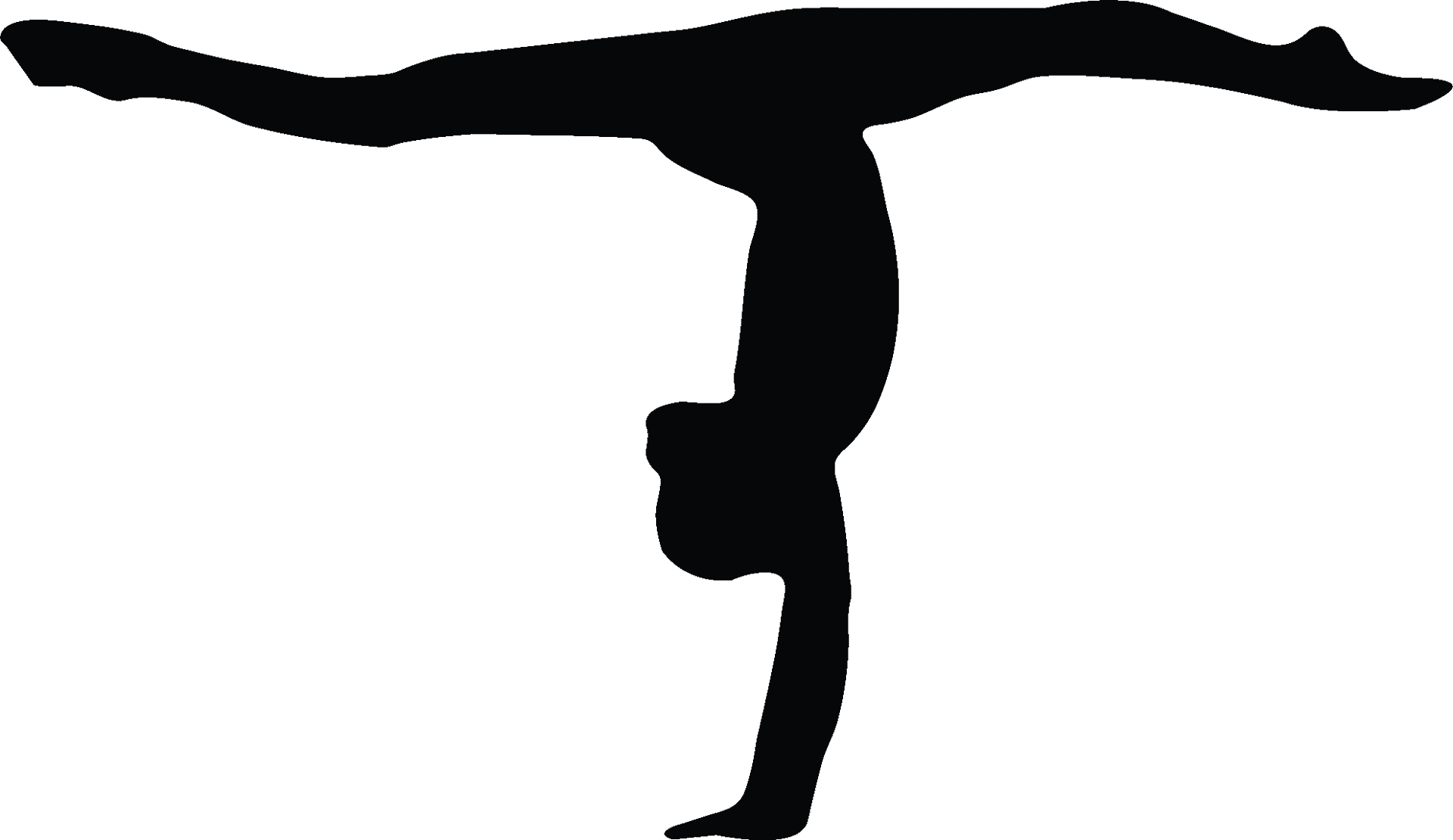 Gymnast Handstand Silhouette.png PNG