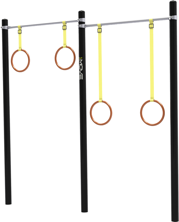 Download Gymnastic Rings Suspended From Bar | Wallpapers.com