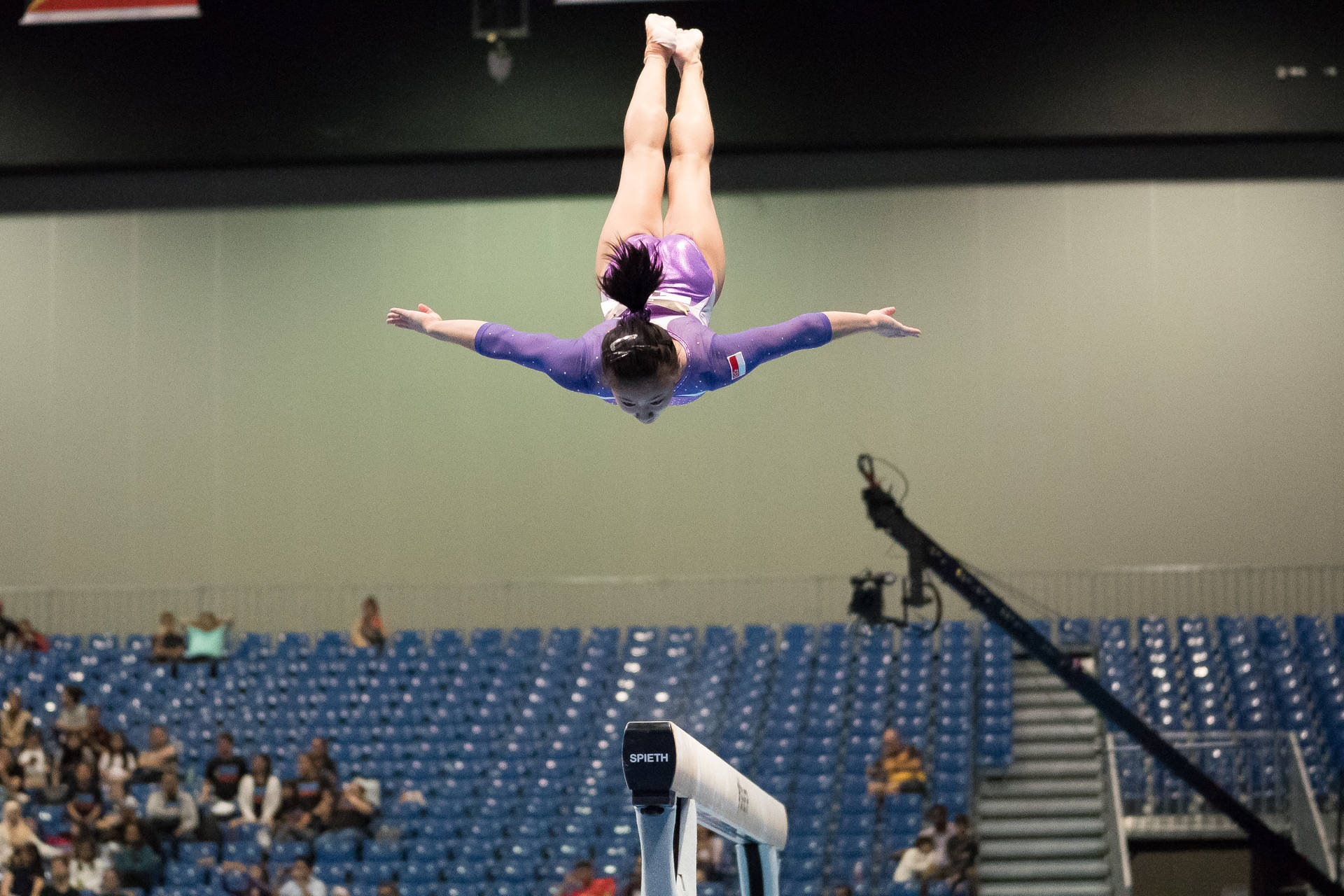Gymnastics Dive In Air Wallpaper