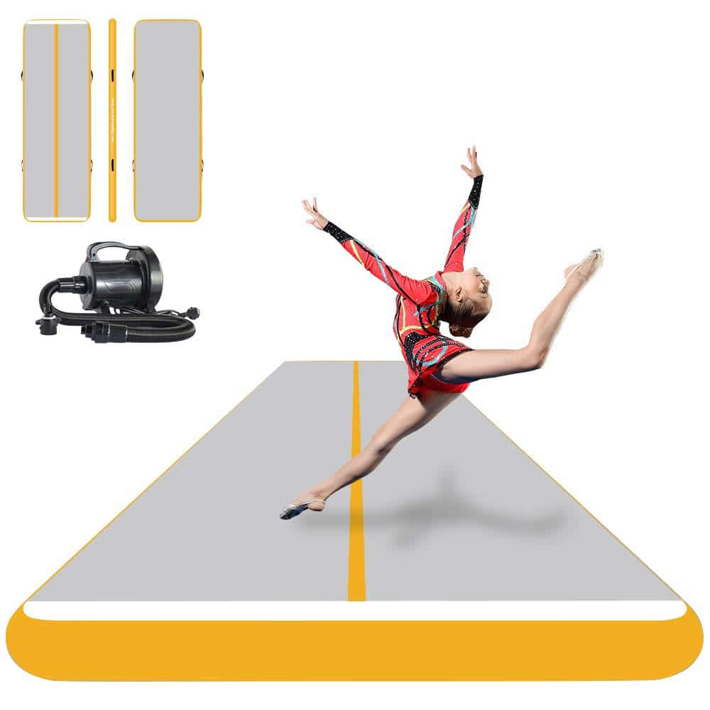 Show Off Your Skills On A High-Quality Gymnastics Mat Wallpaper