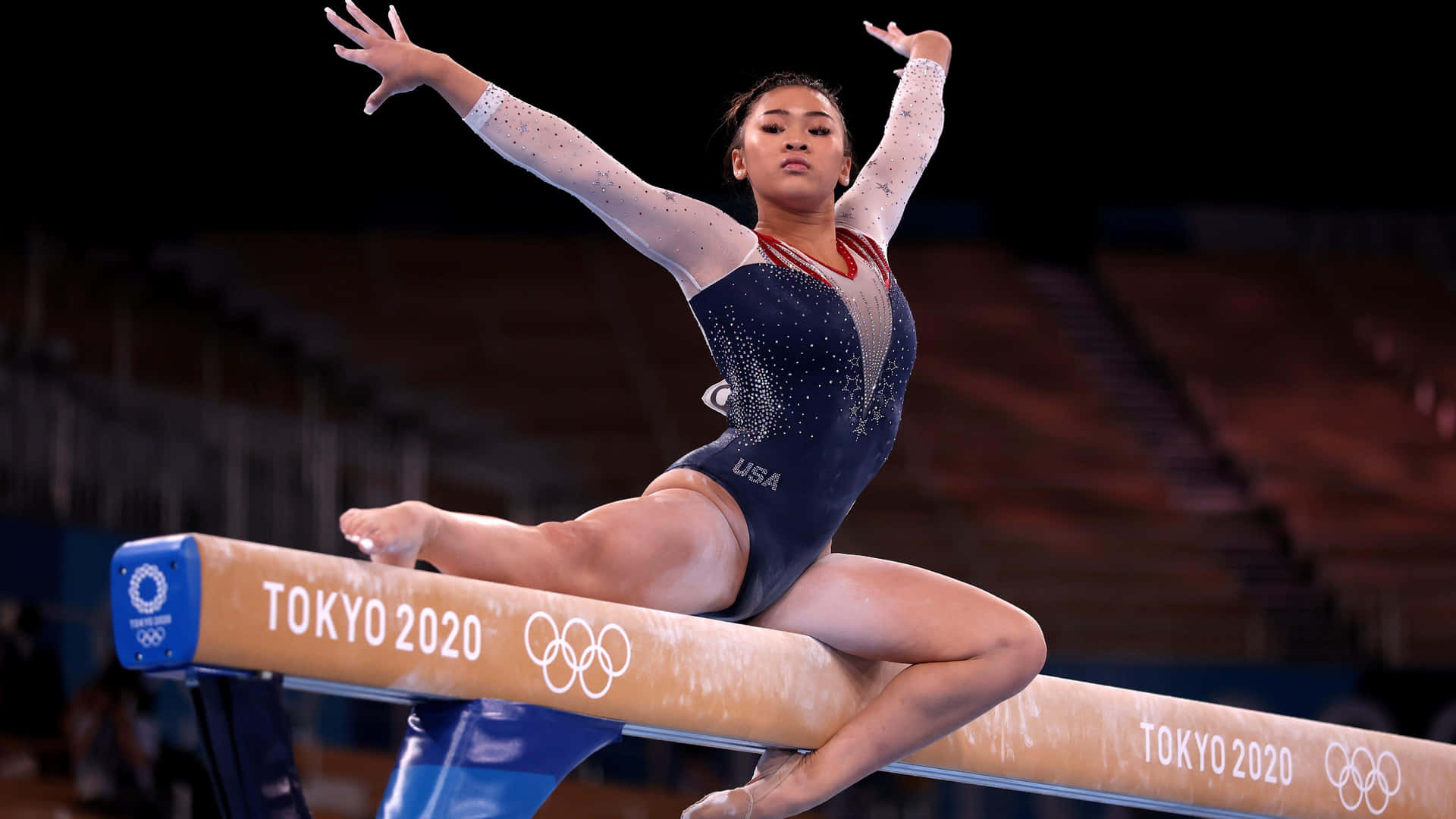 A Gymnast Preparing to Soar