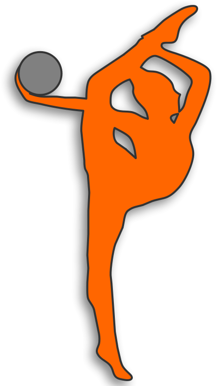 Gymnastics Silhouette PNG File - PNG All