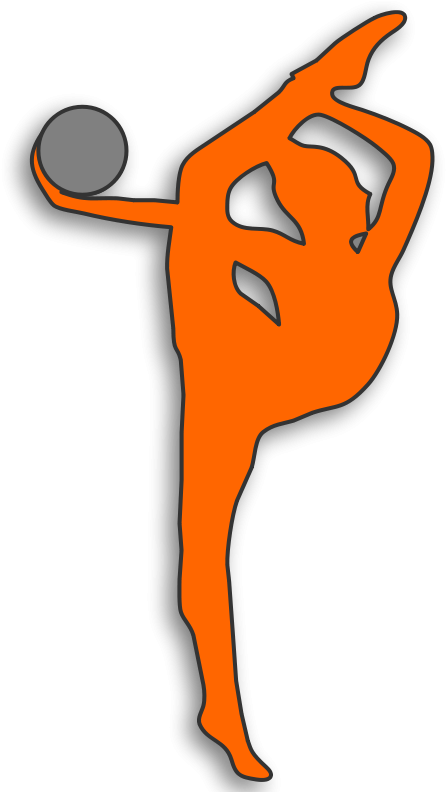 Gymnastics Silhouette Handstand PNG