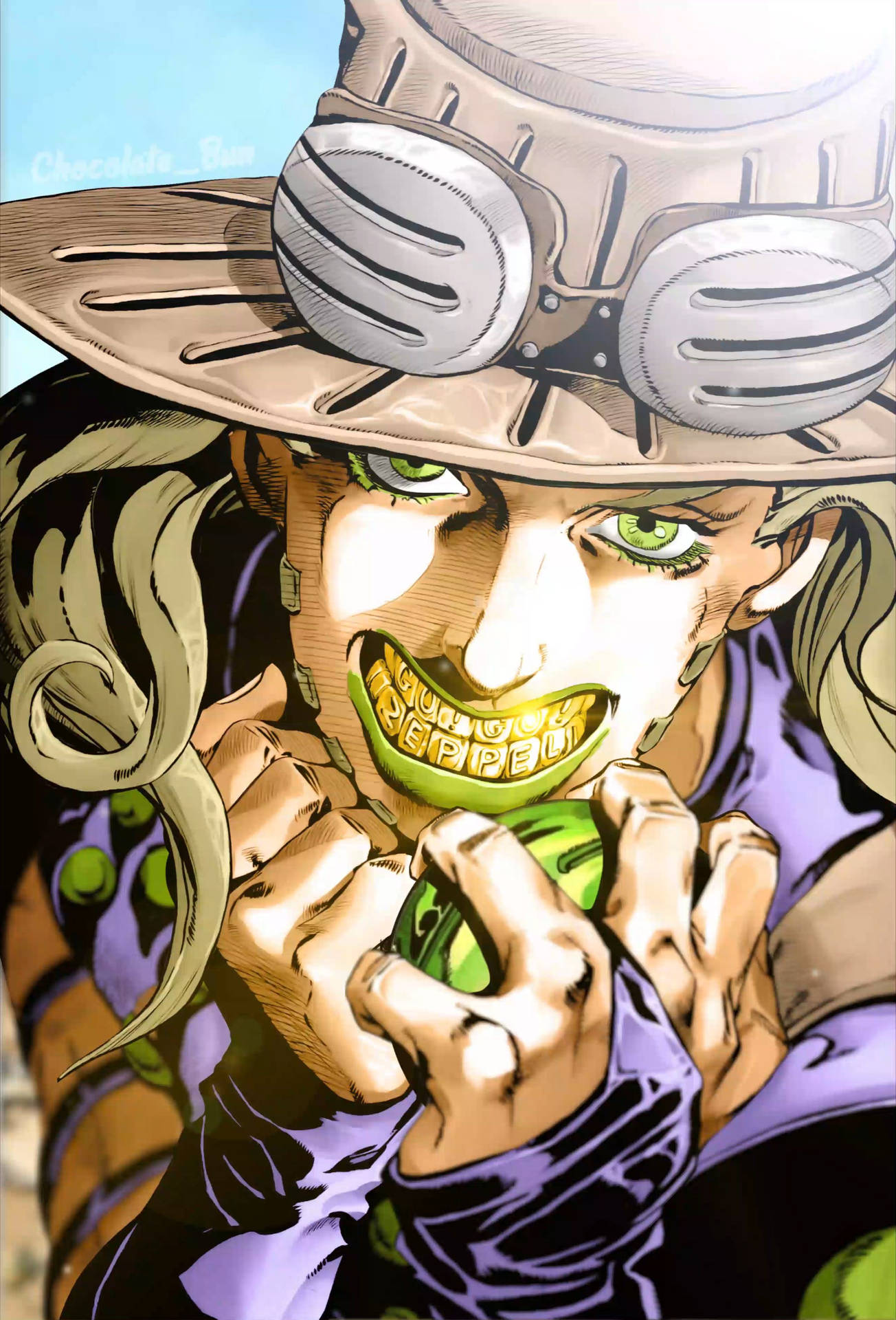 Download Gyro Zeppeli With Green Eyes Wallpaper | Wallpapers.com