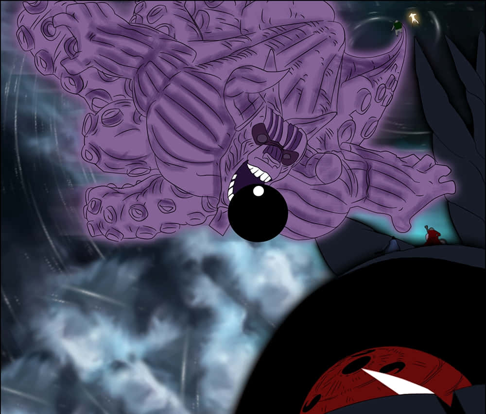 Ferocious Gyuki Emerging in the Darkness Wallpaper
