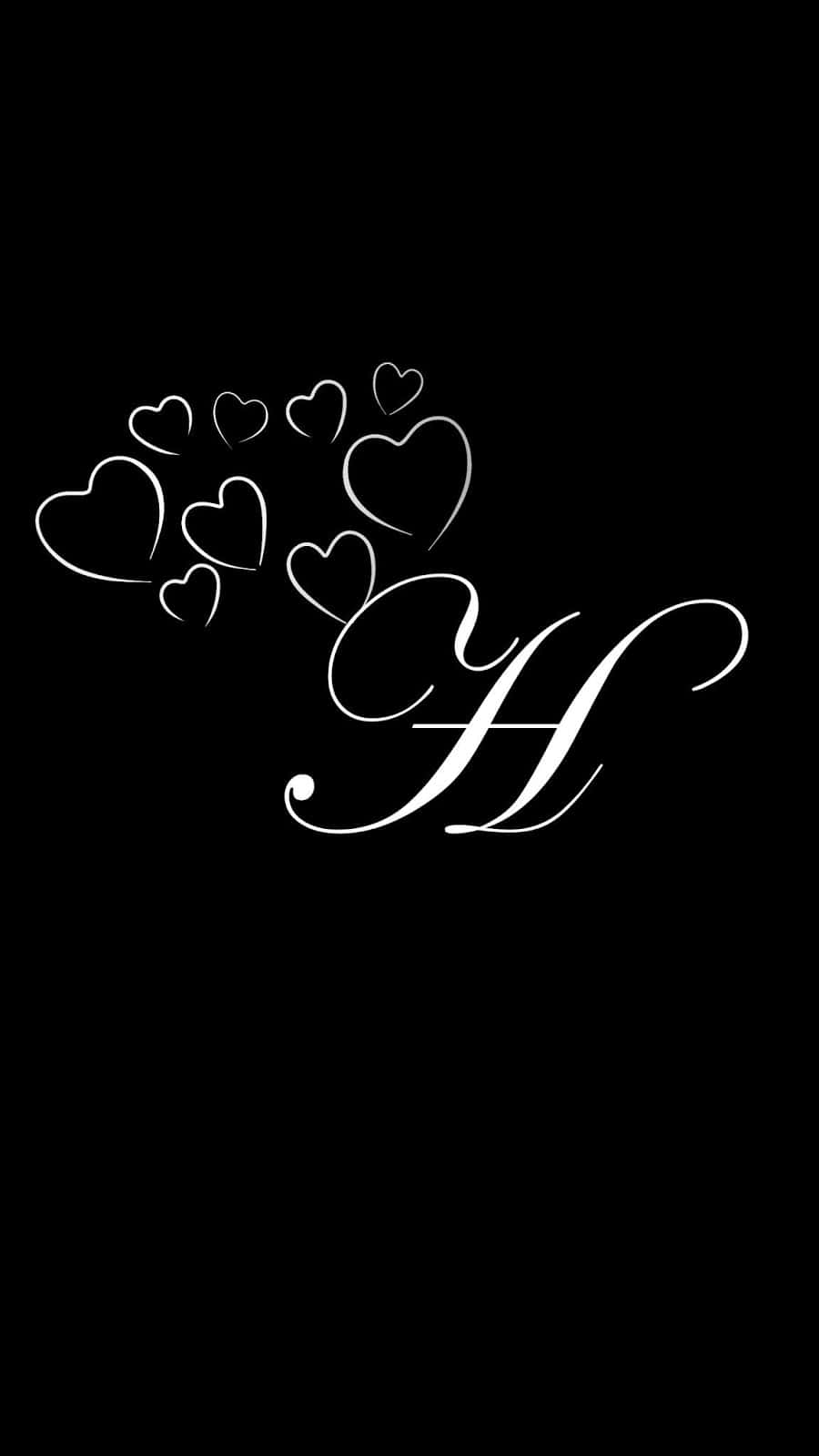 Romantic Capital Letter H Background