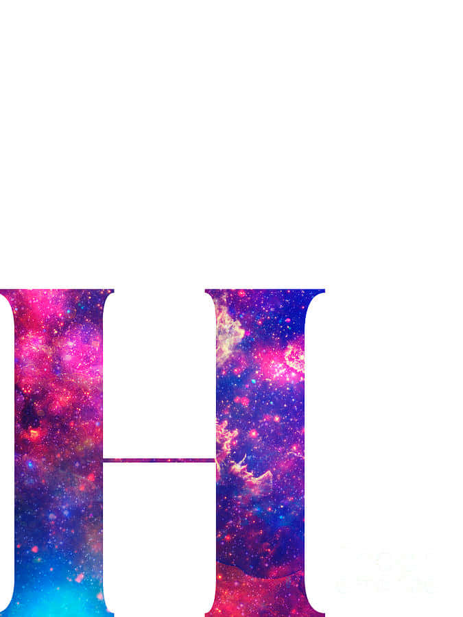 Galaxy Capitalized Letter H Background
