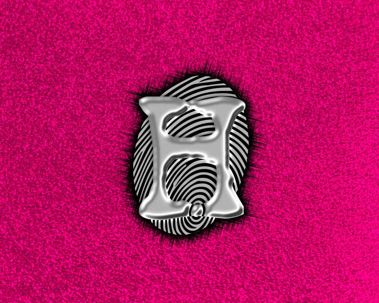 Pink Black And White H Background