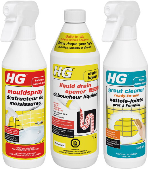 H G Cleaning Products Trio PNG