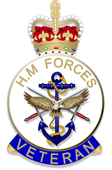 H M Forces Veteran Emblem PNG