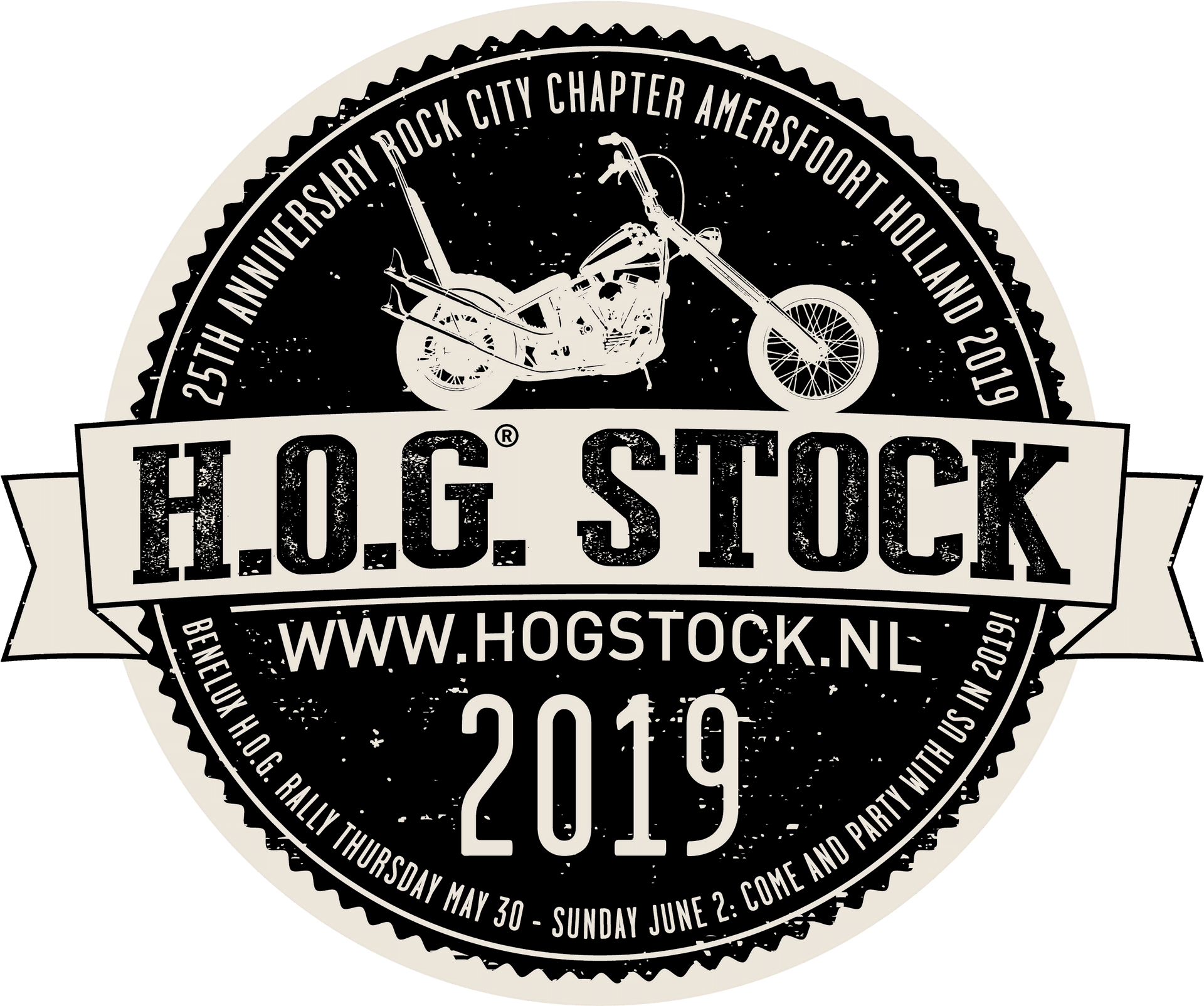 H O G Stock2019 Motorcycle Event Logo PNG