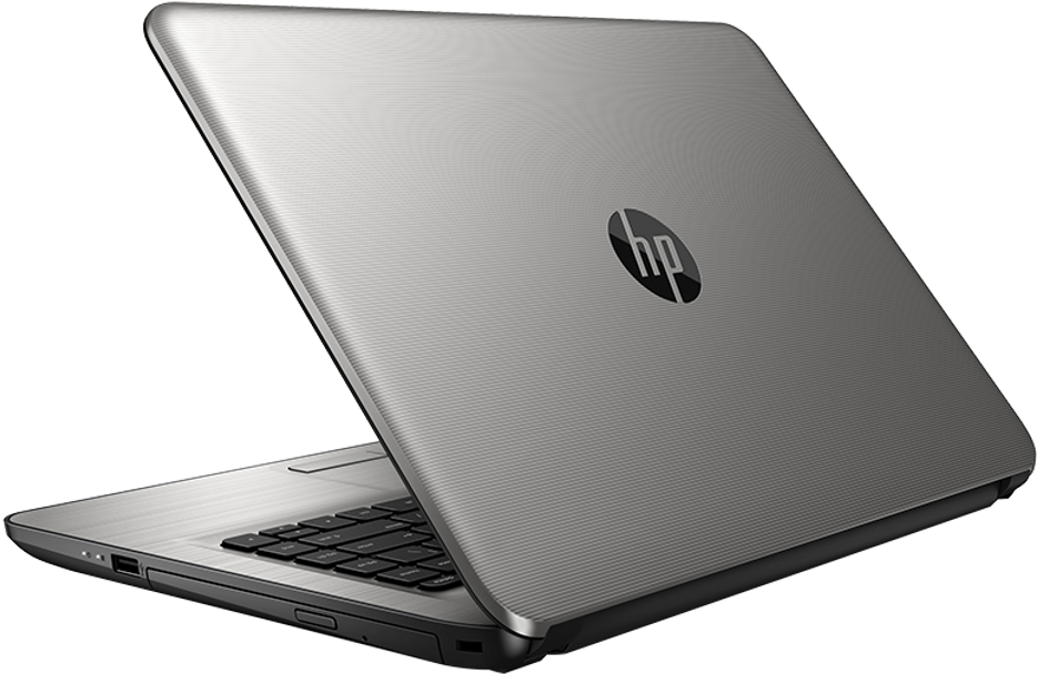 H P Laptop Rear View PNG