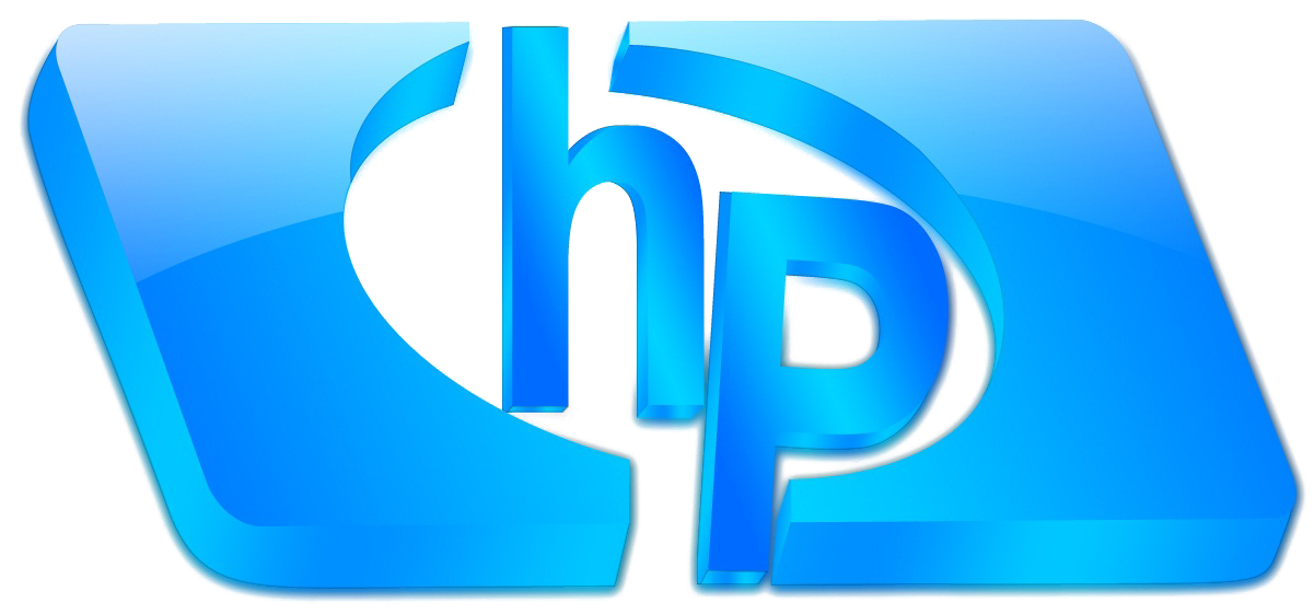 H P Logo Blue Gradient PNG