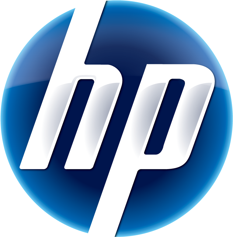 H P Logo Blue Sphere PNG