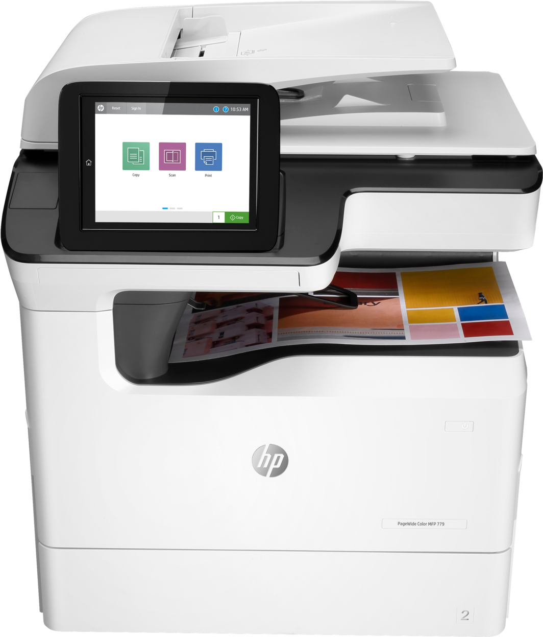 H P Page Wide Color M F P779 Printer PNG