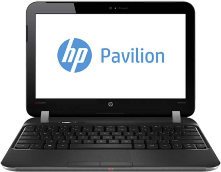 H P Pavilion Laptop Front View PNG