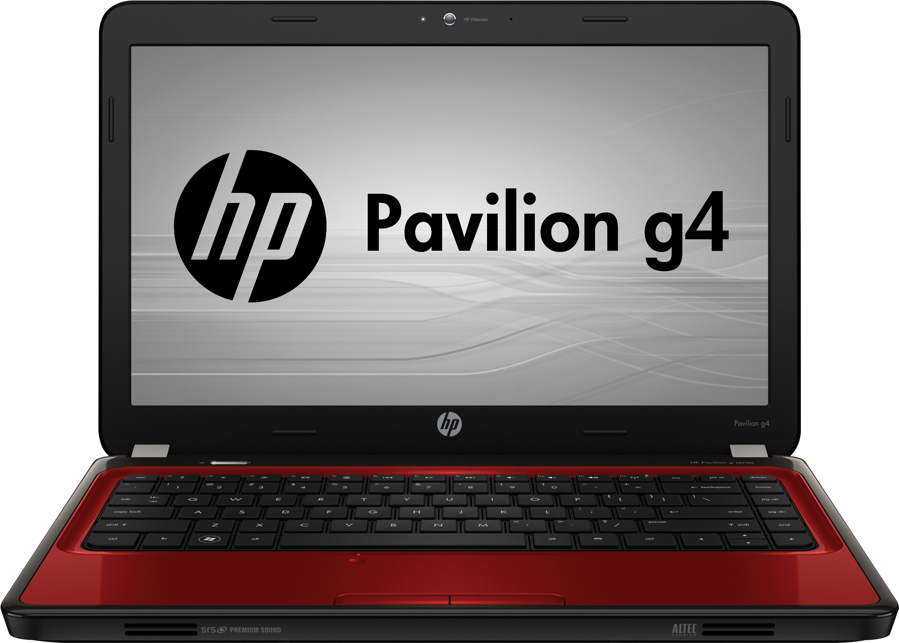 H P Paviliong4 Laptop Redand Black PNG