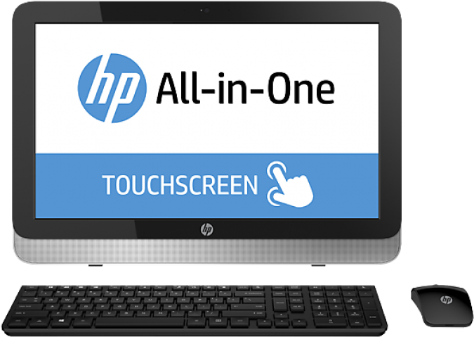H P Touchscreen Allin One Desktop PNG