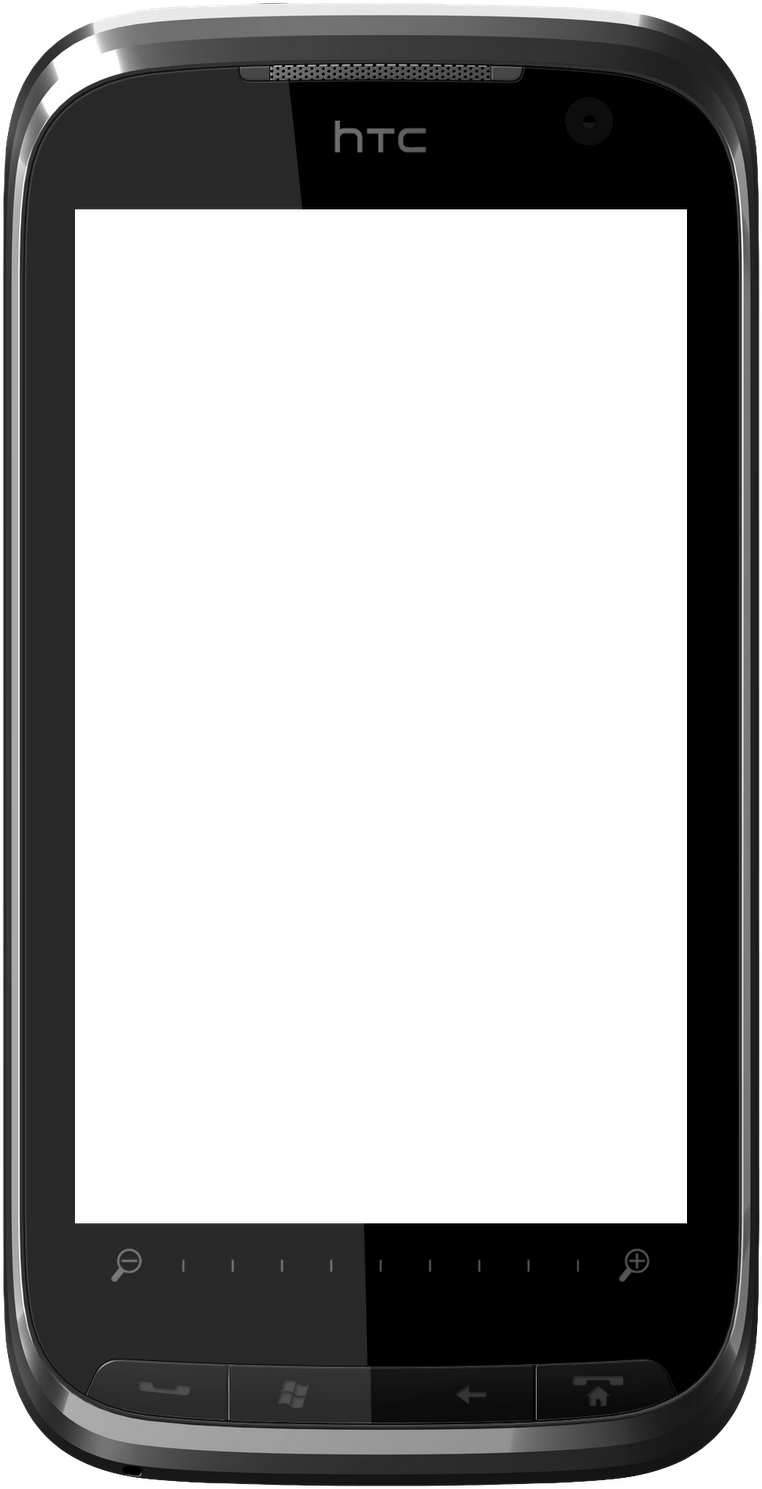 H T C Smartphone Blank Screen PNG