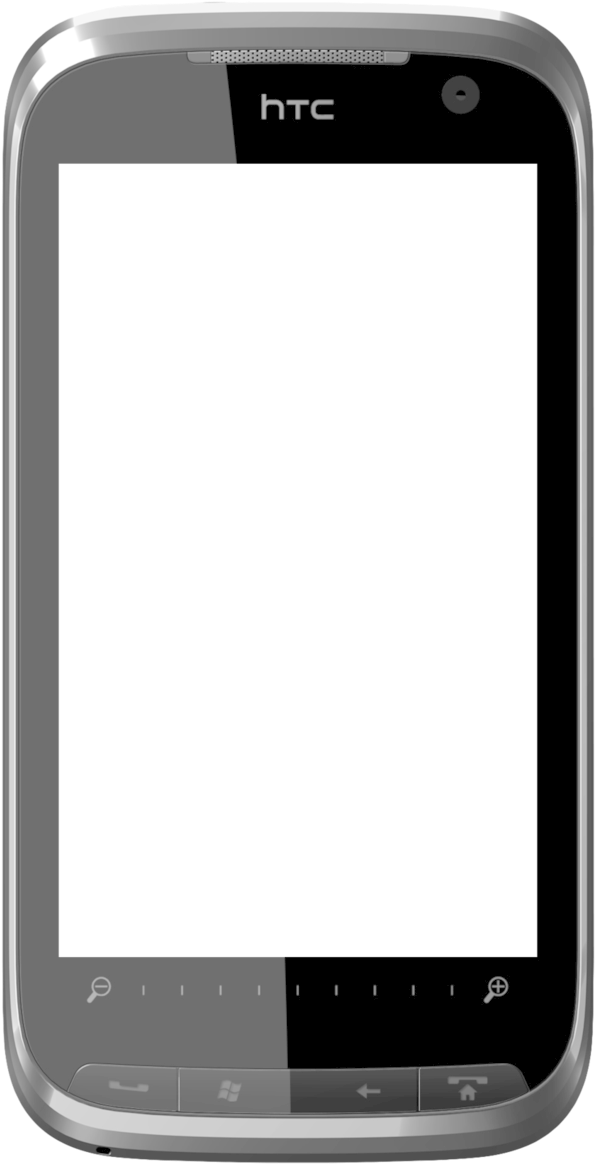 H T C Smartphone Front View PNG