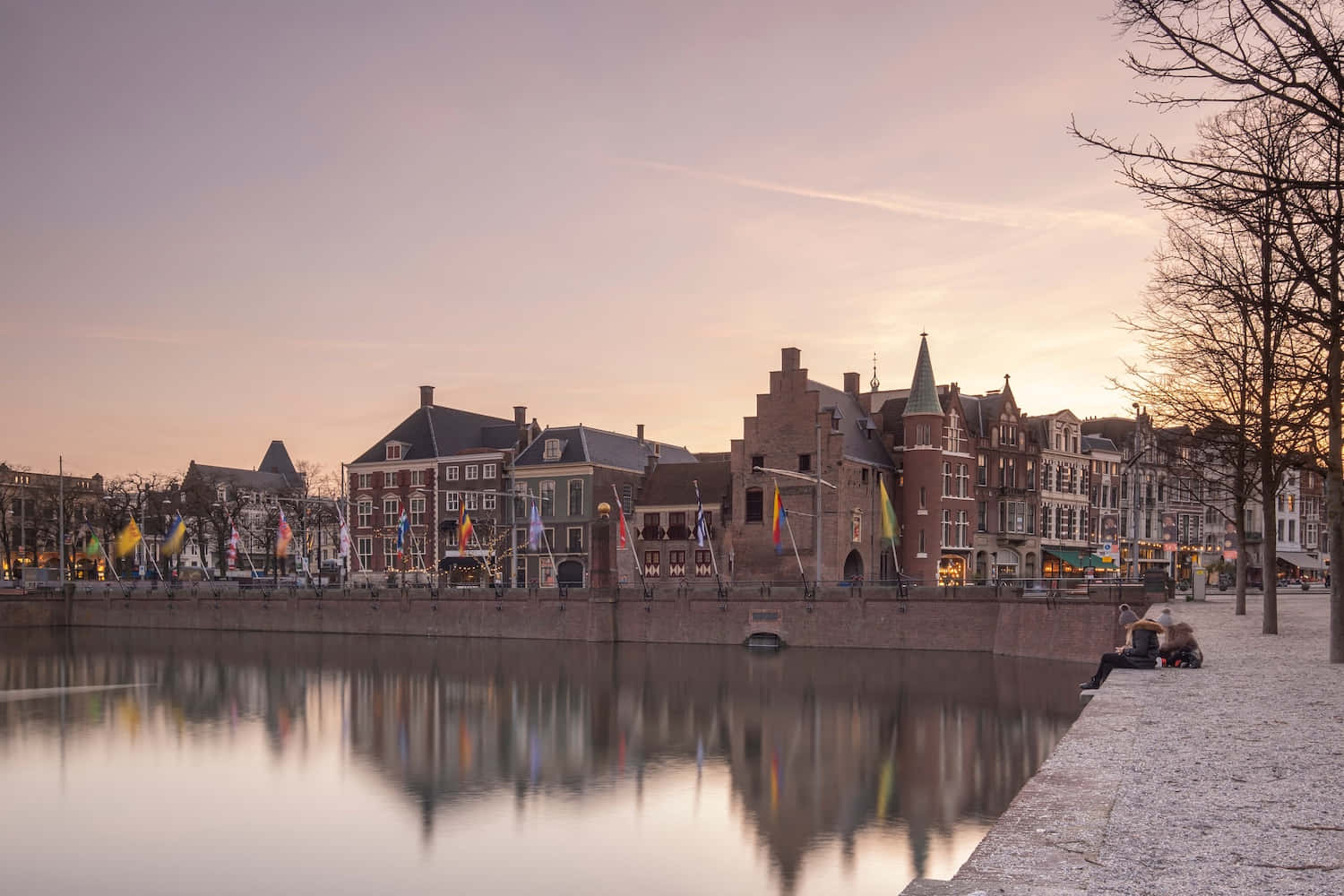 Haarlem Riverfrontat Dusk Wallpaper