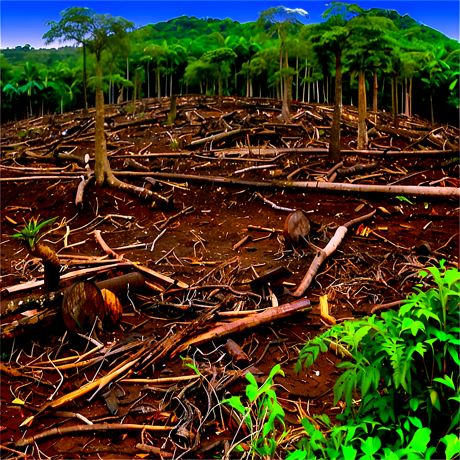 Habitat Destruction From Deforestation Png 06212024 PNG