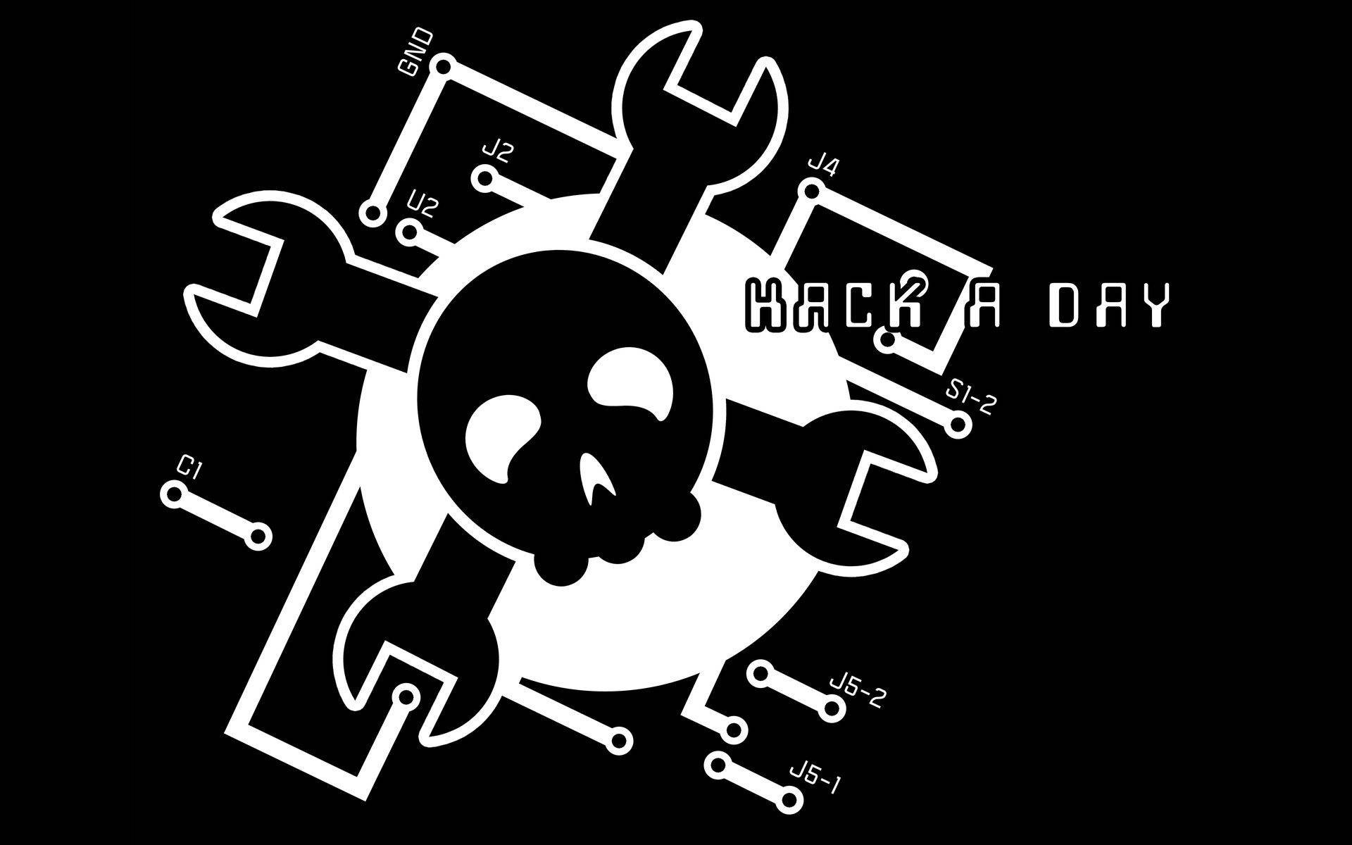 Logoet for Hack A Day fuld HD baggrund. Wallpaper