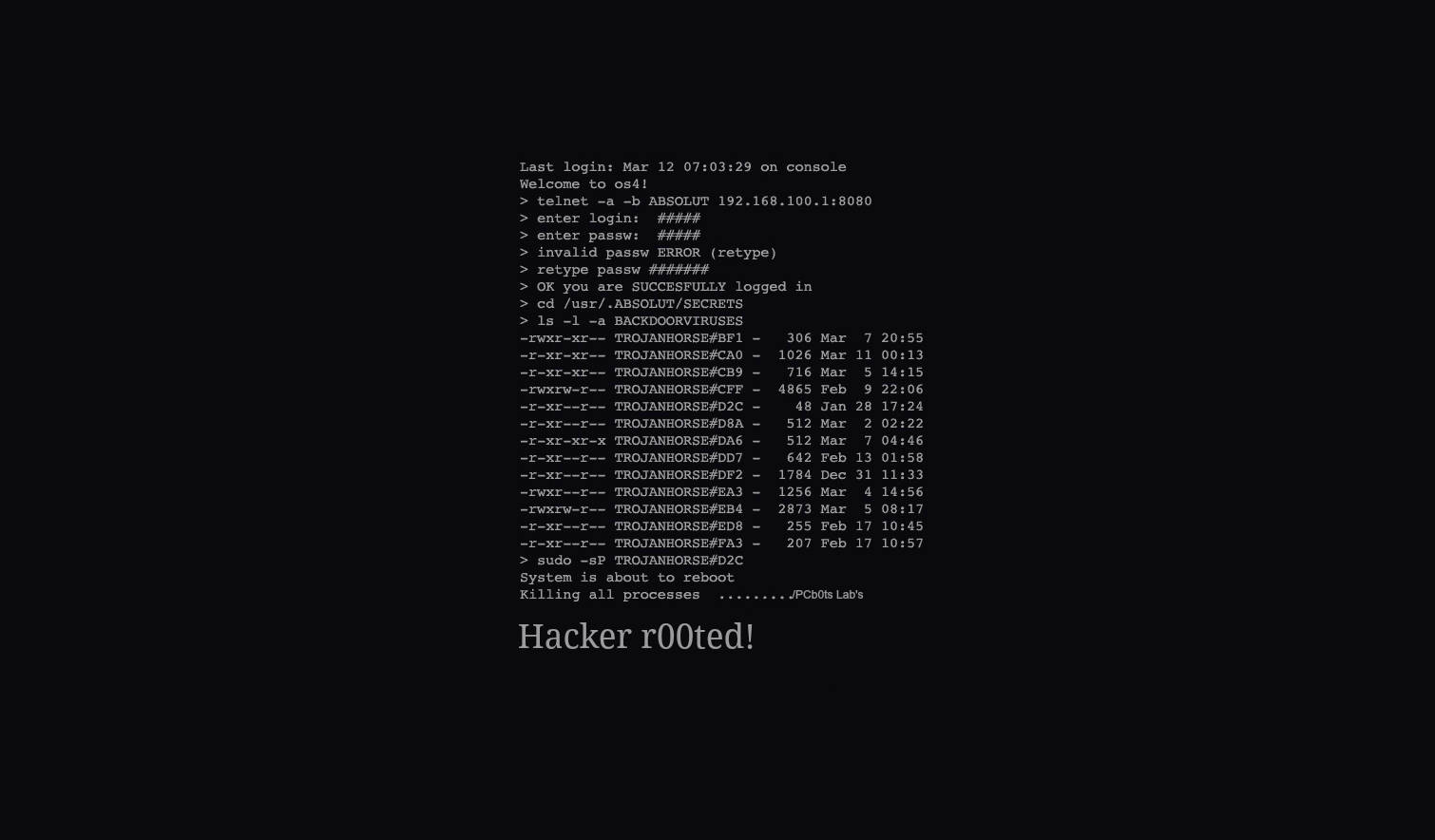 Hacked Rooted Screen